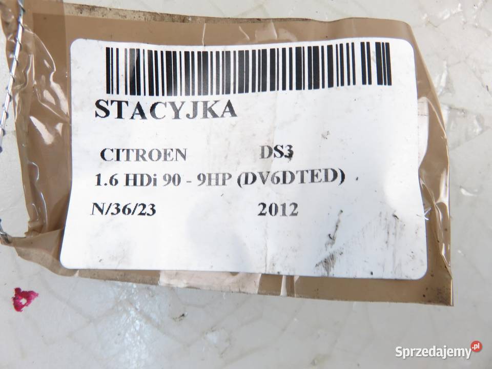 STACYJKA CITROEN DS3 9663123380