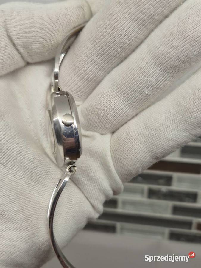 Retro vintage damski zegarek mechanicznyGlashtte Chorzów