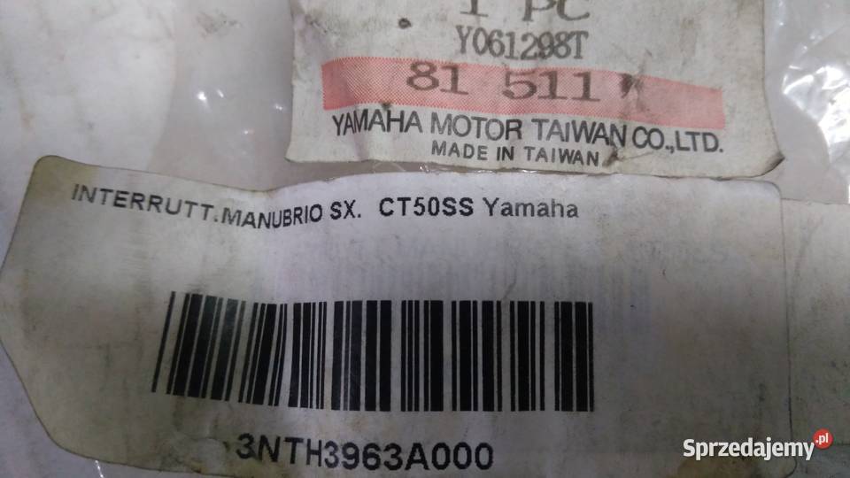 Przełącznik lewy świateł OE Yamaha CT50SS CT 50 Bielsk Podlaski