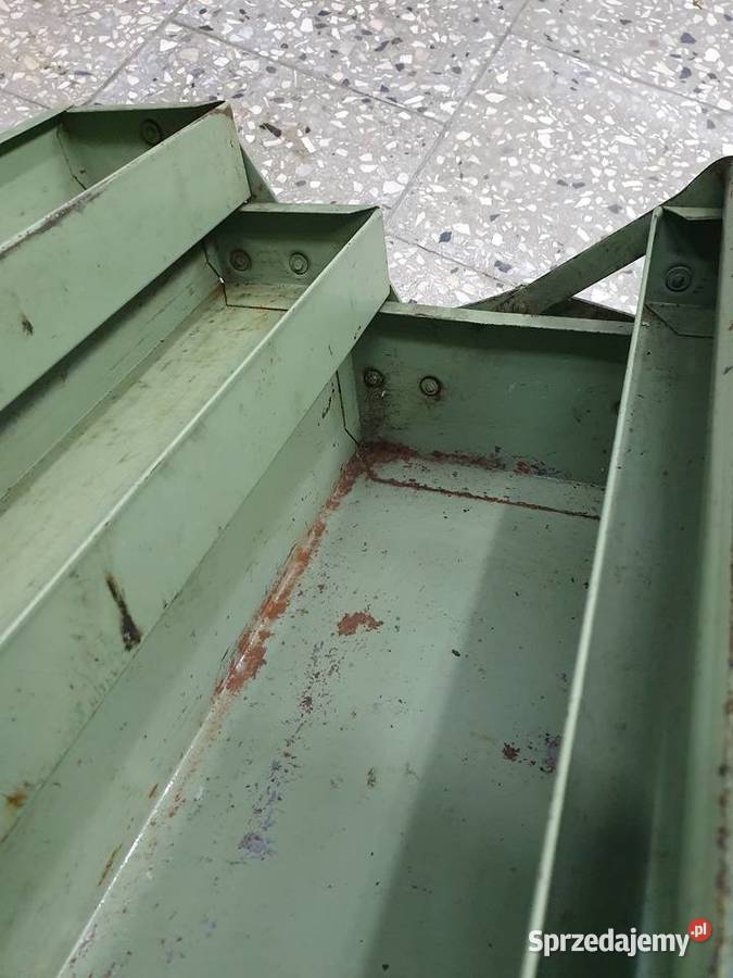 Skrzynka metalowa narzędziowa PRL Wieliczka