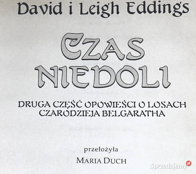 Czas niedoli David Eddings Leigh Eddings