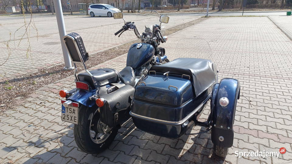 Honda VT700 z wózkiem bocznym filmik śląskie Piekary Śląskie