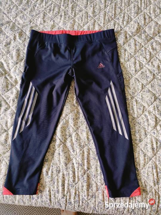 Legginsy Adidas szary/srebrny