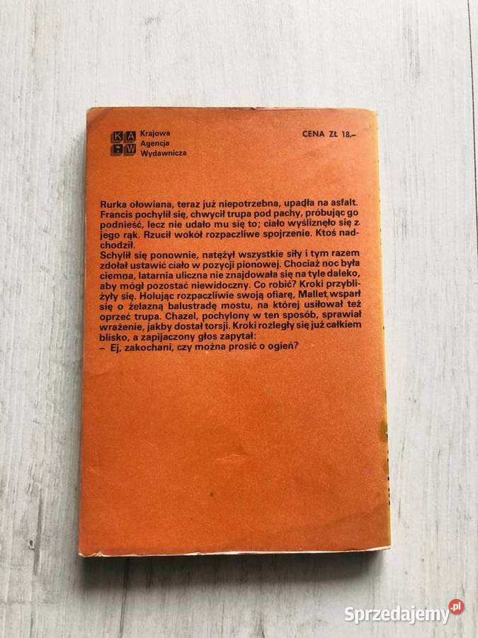 Książka kryminał Płaszcz z wielbłądziej wełny łódzkie Łódź