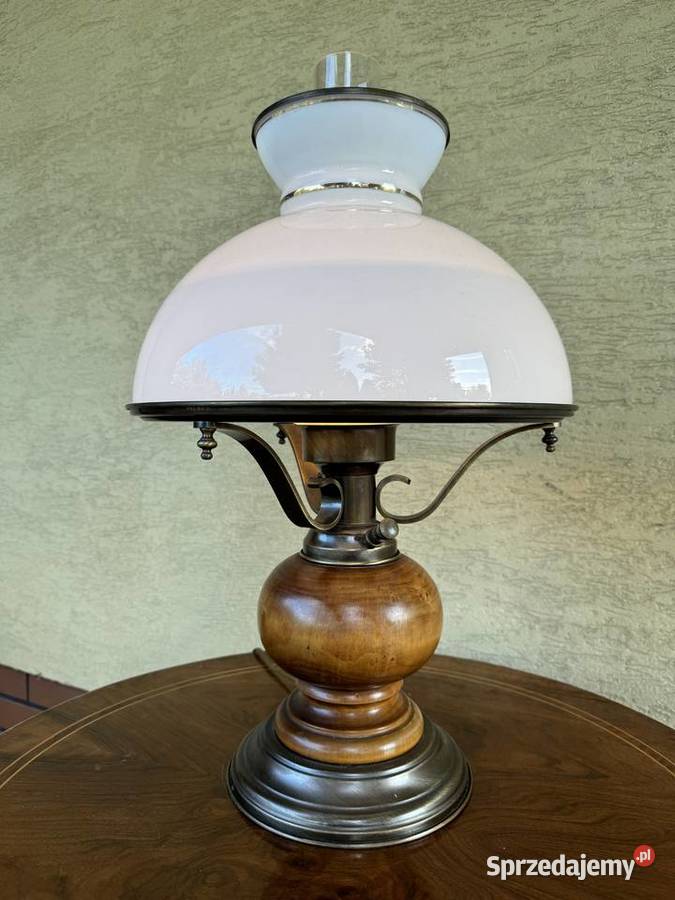 Duża stylowa lampa stołowa nocna biurowa lampka Garwolin