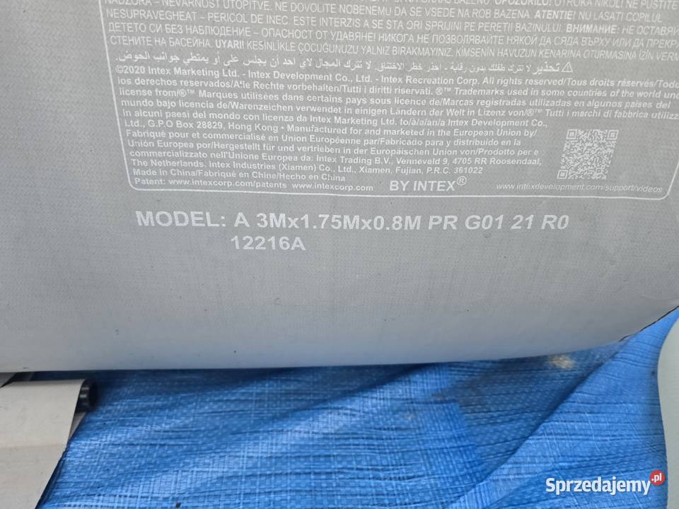 Basen INTEX 300 175 komplet drabina pompa Frydek