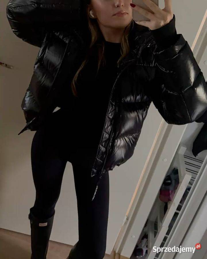 Kurtka zimowa puchowa pikowana błyszcząca Kielce