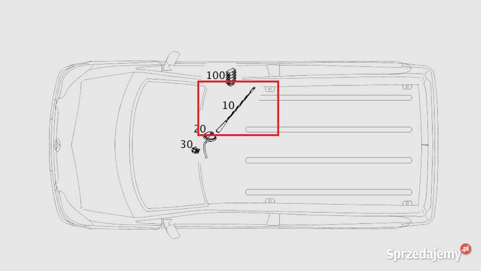 MERCEDES CITAN W415 Antena pret bat antenowy Ruda Śląska