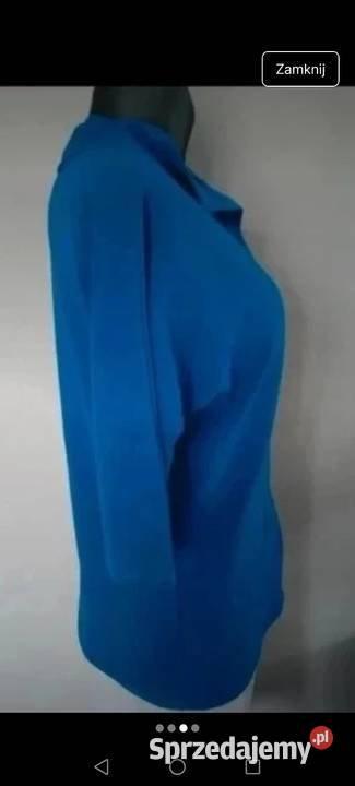 Bluzka granatowa krótki rękaw elegancka Krosno sprzedam