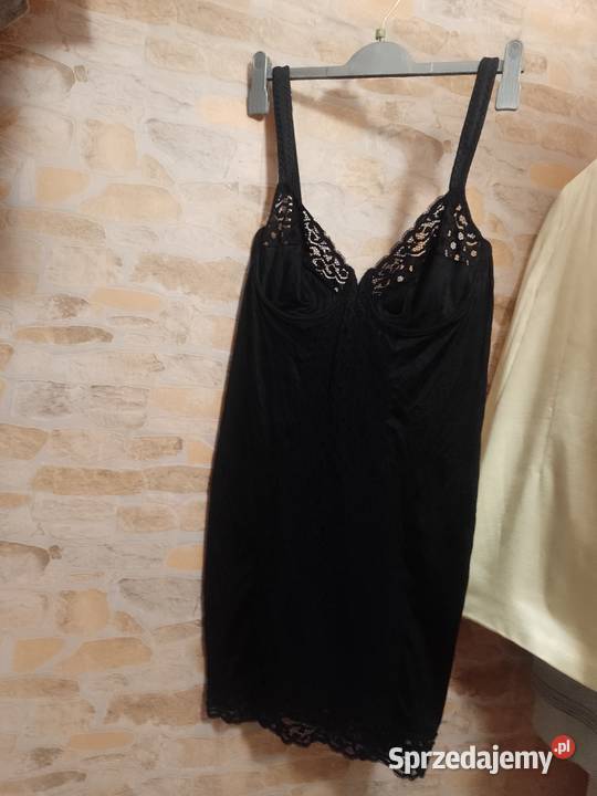 95C 42XL Ekskluzywna Czarna Halka pod sukienkę z czarny małopolskie Kraków