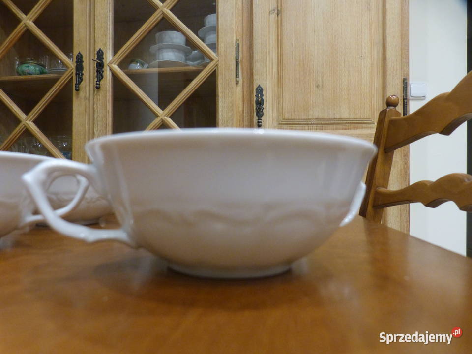 Wałbrzych bulionówki 12 sztuk 200 ml białe Gdańsk sprzedam