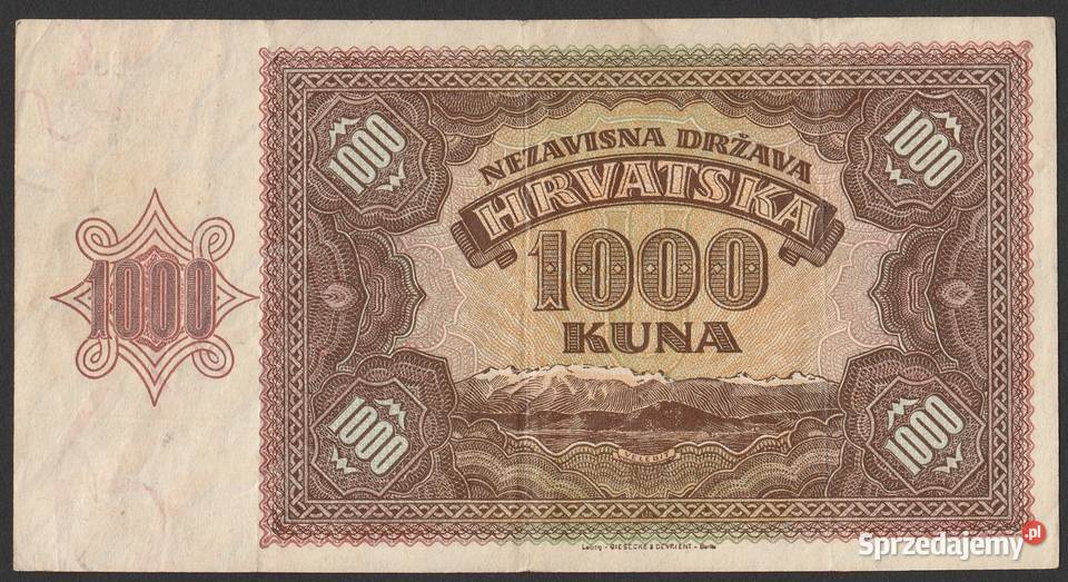 Chorwacja 1000 kuna 1941 A276