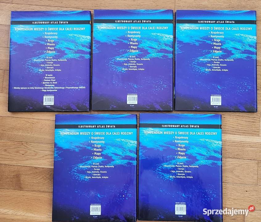 Ilustrowany atlas świata 5 tomów Warszawa