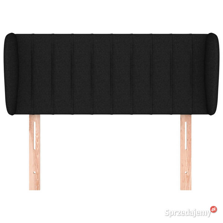 Zagłówek uszak czarny 93x23x7888 tkanina