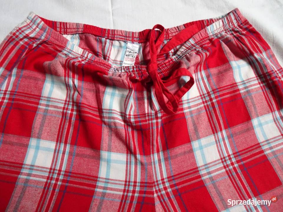 George Spodnie do spania Piżama 40 42 krata Nowy Sącz