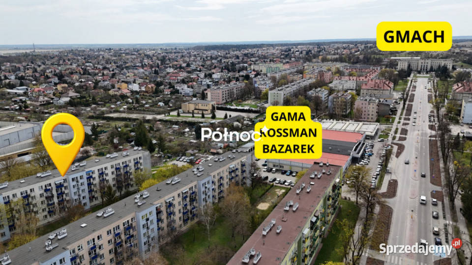 Ustawne M4 al Piłsudskiego w bloku 482m2 Chełm