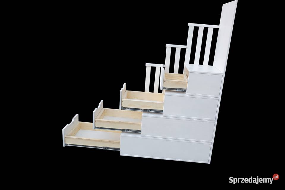 Łóżko drewniane ze schodami Łódź