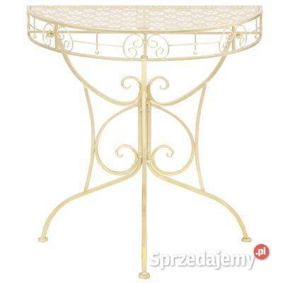 Półokrągły stolik vintage metalowy 72 x 36 x 74 Warszawa sprzedam