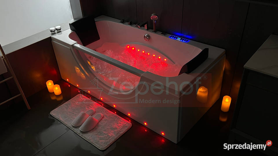 Wanna z hydromasażem C510 prostokątna Hydraulika i armatura Grabówka sprzedam