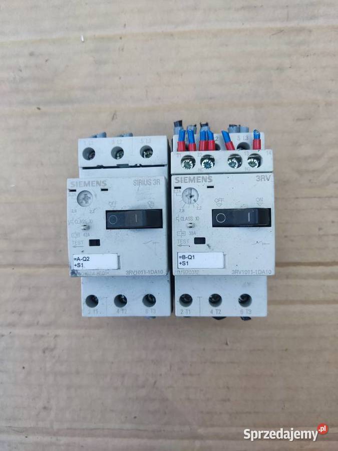 Wyłączniki silnikowe Siemens SIRIUS 3RV1011 Kotlin