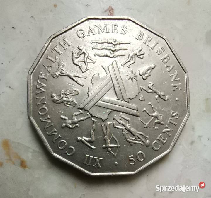 Moneta 50 Centów Australia Ząbki