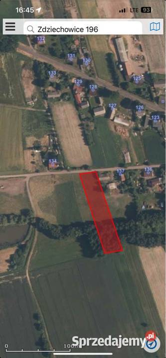 Działka budowlana asfalcie własny drzewostan sprzedam