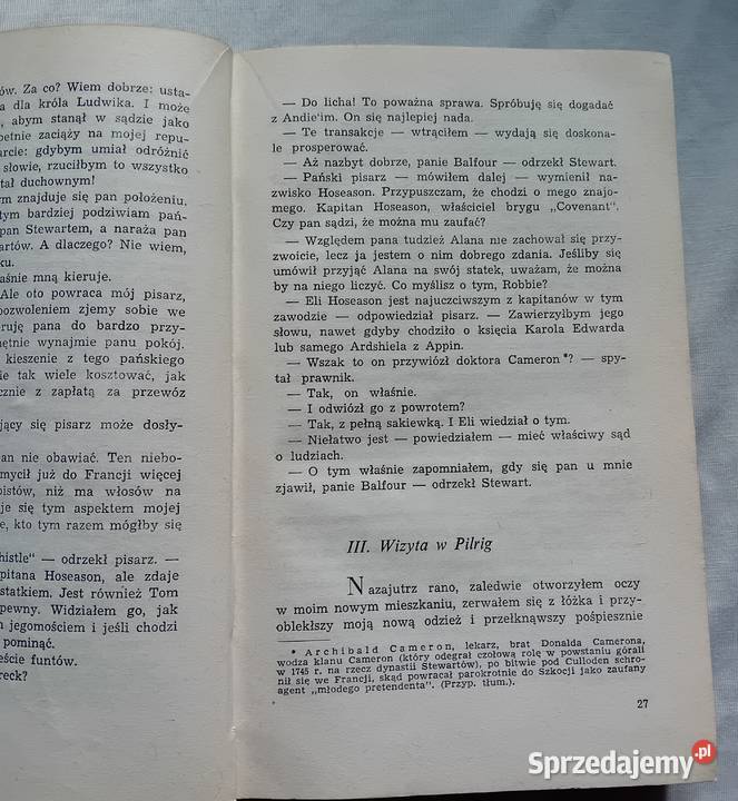 Robert Louis Stevenson Katriona Iskry 1966 r Porcelana i szkło Antyki, Sztuka, Kolekcje