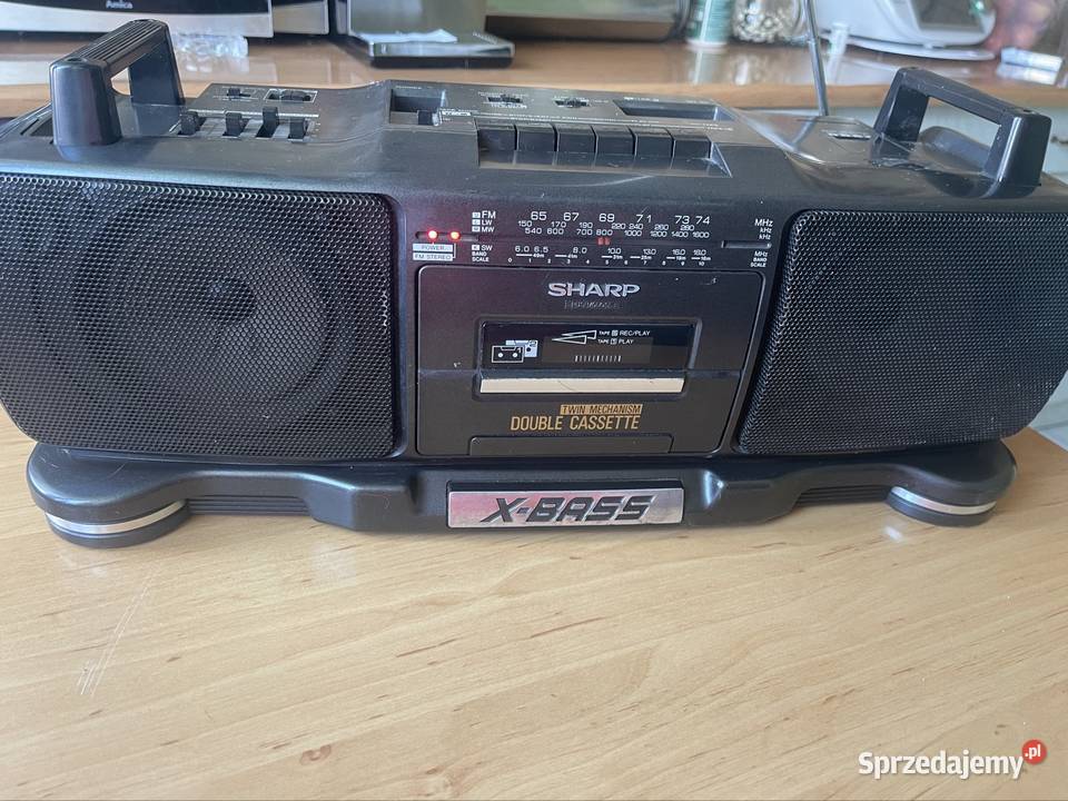 Radiomagnetofon dwukasetowy sharp Grudziądz sprzedam