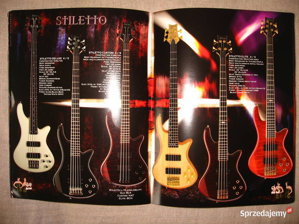 Schecter Guitar Research 2004 guitar catalog Gitary i akcesoria Kępice