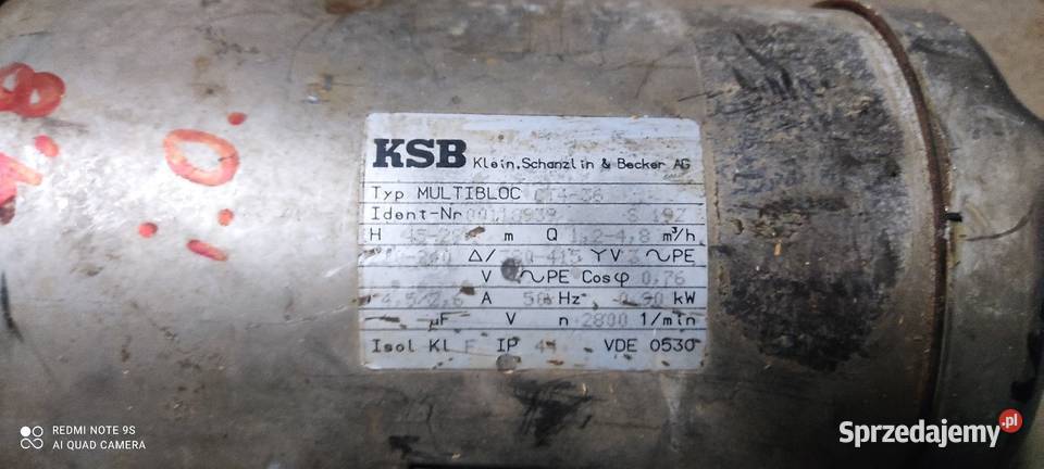 pompa KSB multibloc CT436 Nowy Tomyśl