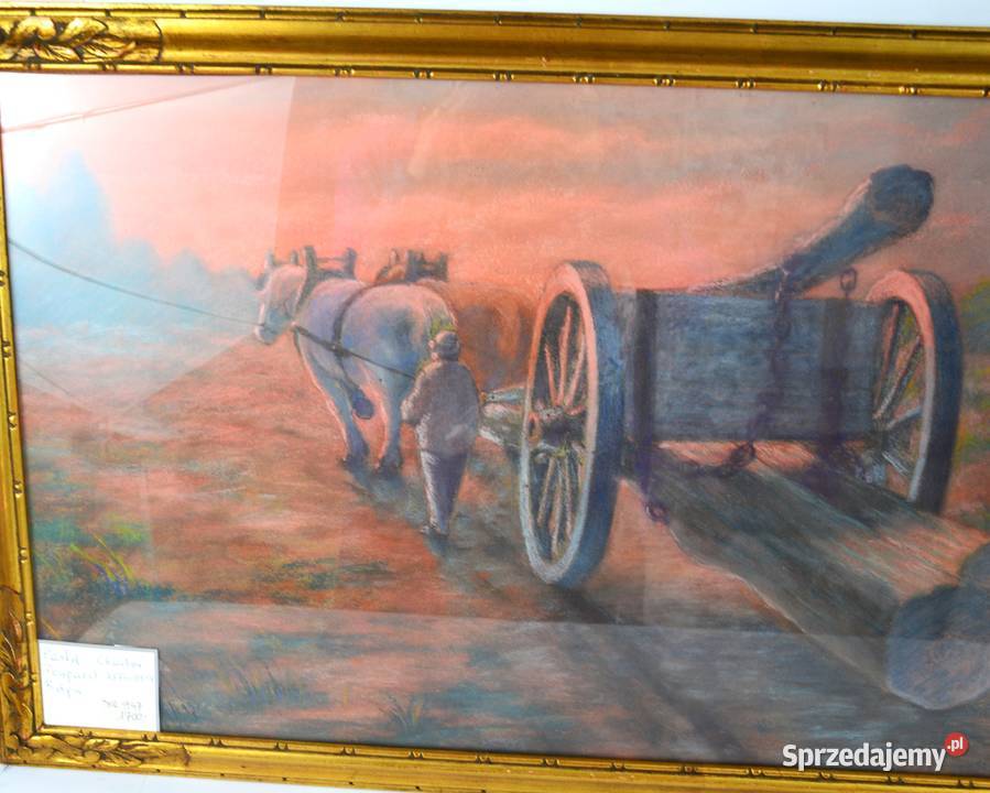 Pastel Na wyrębie Charles Poupaert 18741935 mazowieckie Bronisze