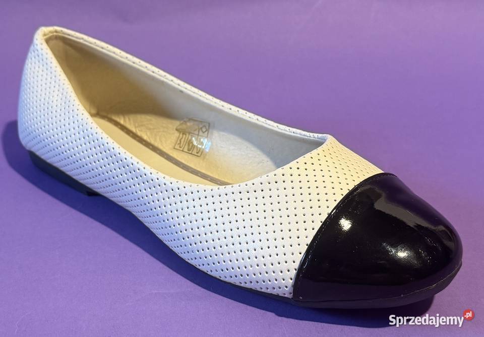 Beżowe baleriny połysk rozmiar 40 BAL9 Żyrardów sprzedam
