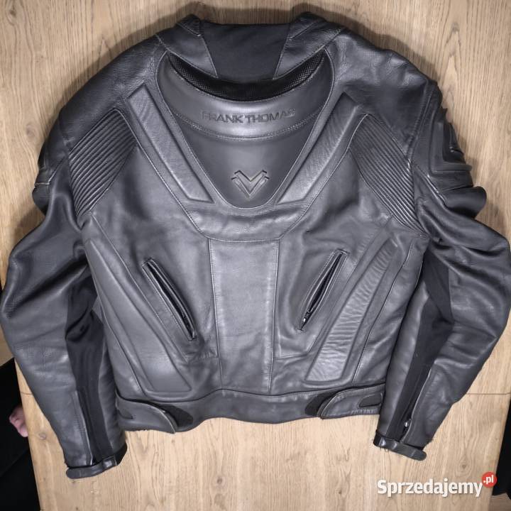 Skórzana kurtka motocyklowa Frank Thomas Black