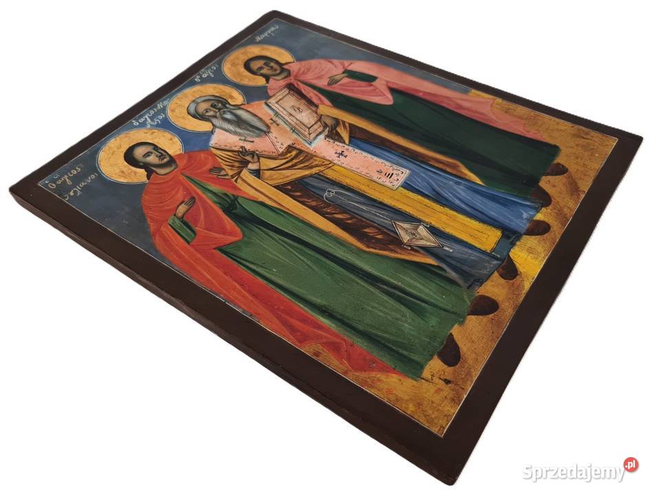 Ikona Święci Julian Marcjan i Menas 0318 mazowieckie sprzedam