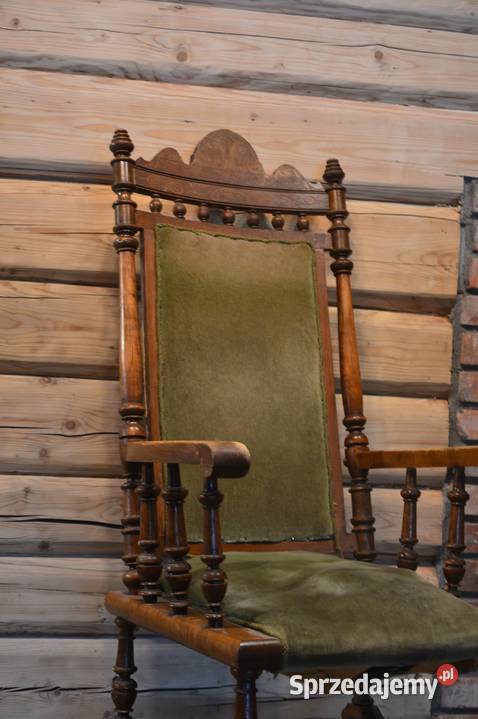 Zabytkowy fotel amerykański