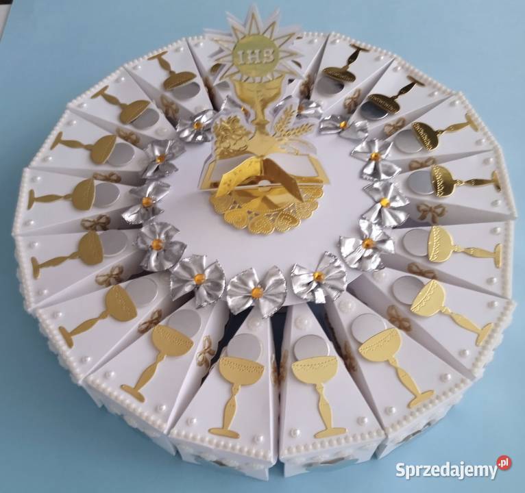 Podziękowanie gości Papierowy tort 1 Komunia świętokrzyskie Skarżysko-Kamienna