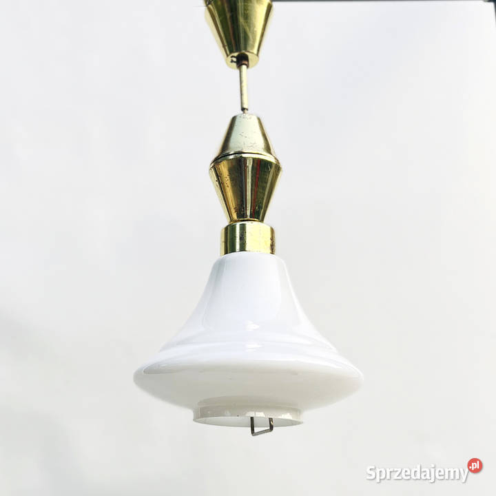 Lampa wisząca Kamenick enov Czechosłowacja lata biały Warszawa sprzedam