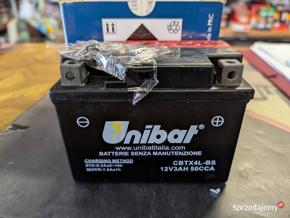 Akumulator motocyklowy 12V 3Ah Unibat