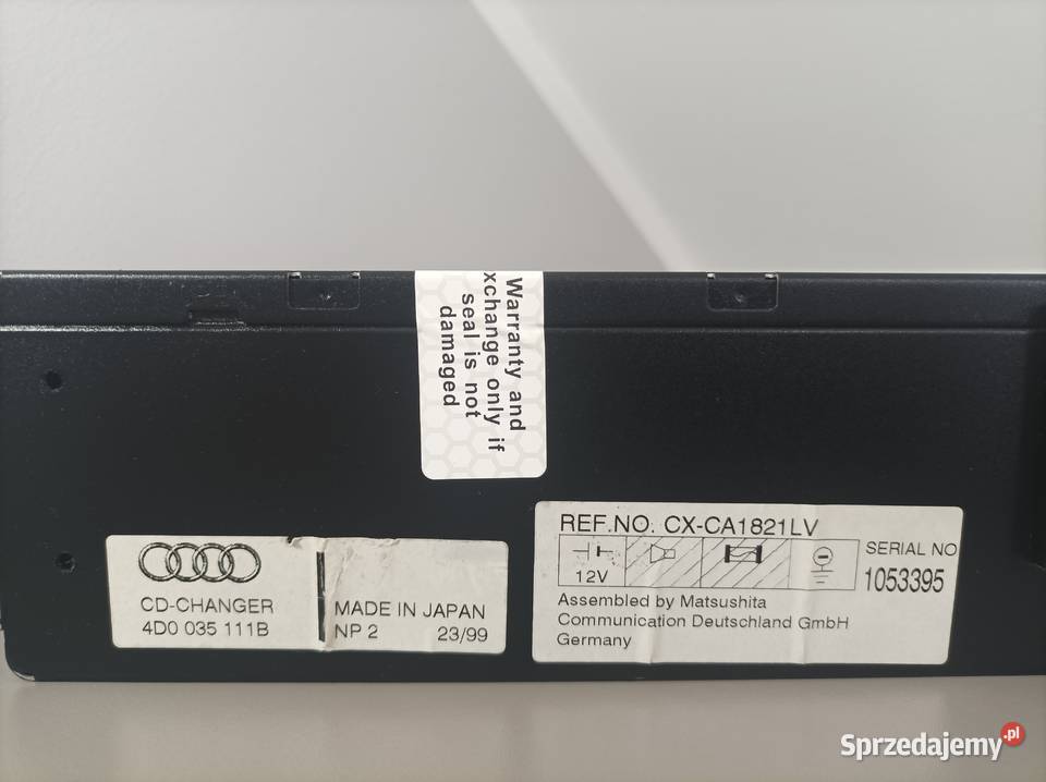 Zmieniarka CD 4B0035111A do Audi A3 A4 A6 Radom