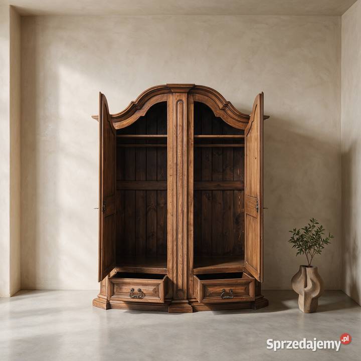 Dębowa SZAFA rustykalna VINTAGE drewniana SZAFA 70cm Kalisz