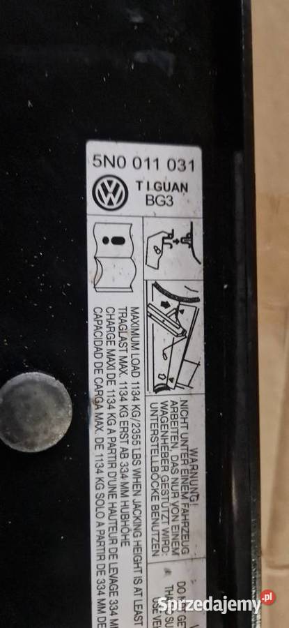 lewarekklinklucz vw tiguan 1t0 kpl lublin