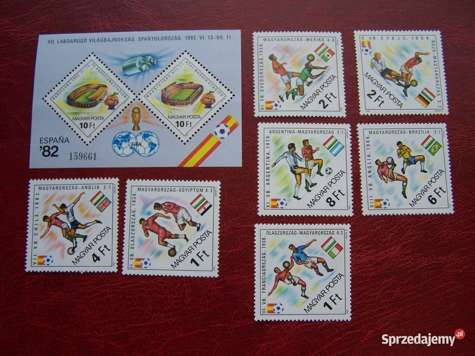 Węgry 1982 MNH Mi 353844 Sport Piłka nożna MŚ Tychy