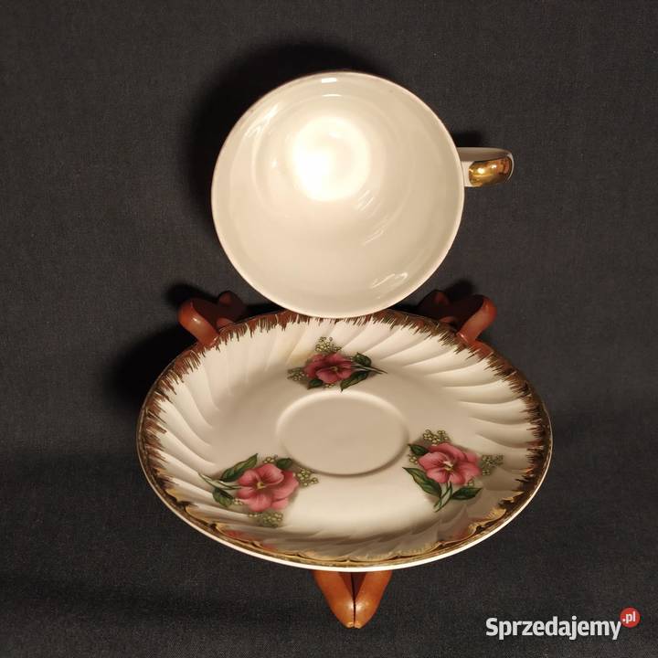 Elegancka Filiżanka Mitterteich Bavaria Złocona Piła