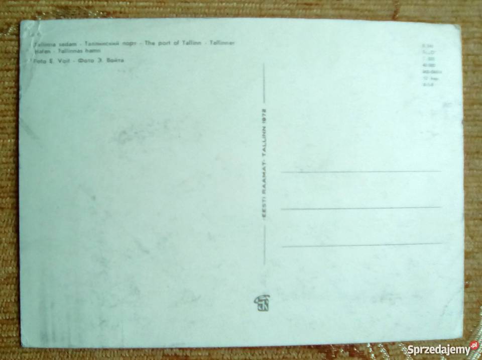 WIDOK NA PORT W TALLINIE MORZEM BAŁTYCKIM Piszczac
