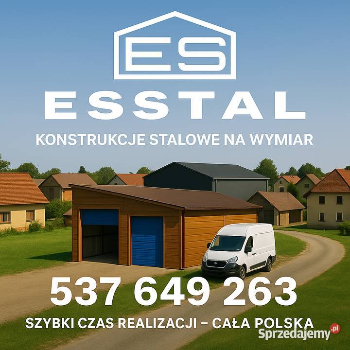 Garaż Blaszany DREWNOPODOBNY Brama Uchylna Wiata Sprzedaż Janów Lubelski