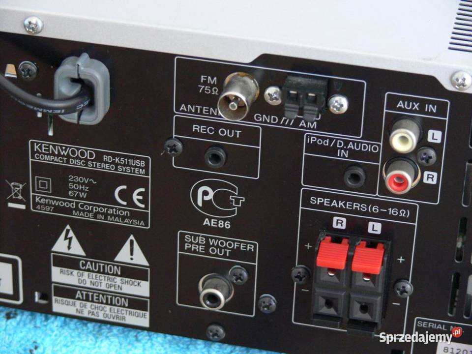Amplituner Kenwood RDK511USB SD rec mp3 CD RDS podkarpackie