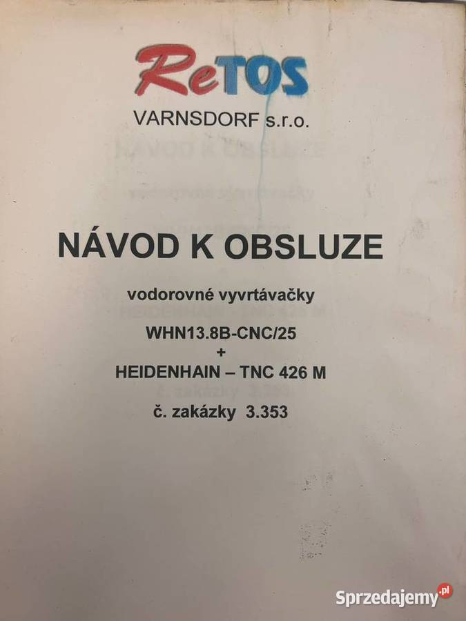 WYTACZARKA TOS VARNSDORF WHN 138 B x 3500mm CNC Pleszew