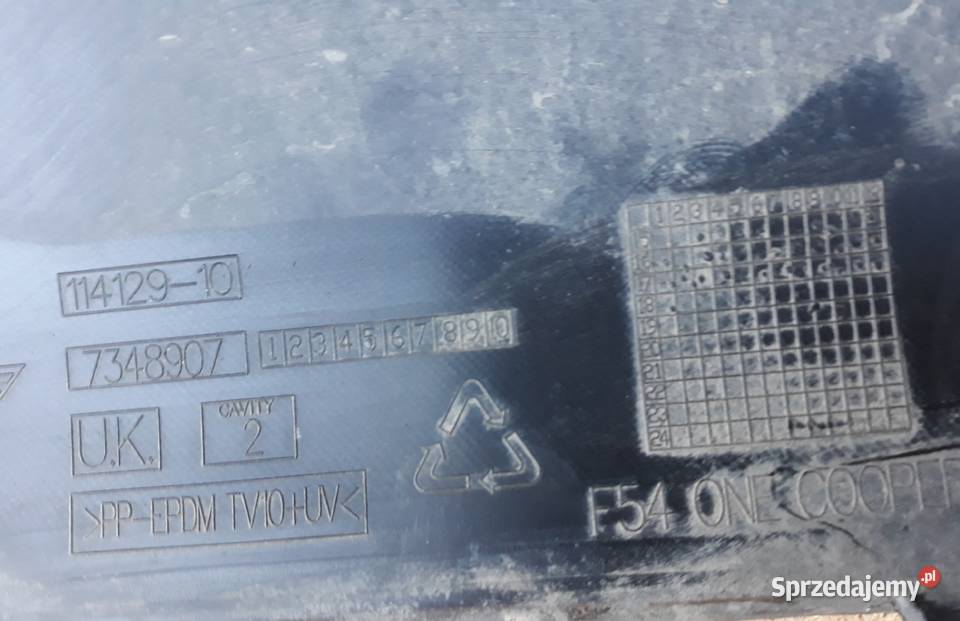 MINI CLUBMAN F54 SPOILER ZDERZAKA TYŁ 7348907 zderzaki Międzychód