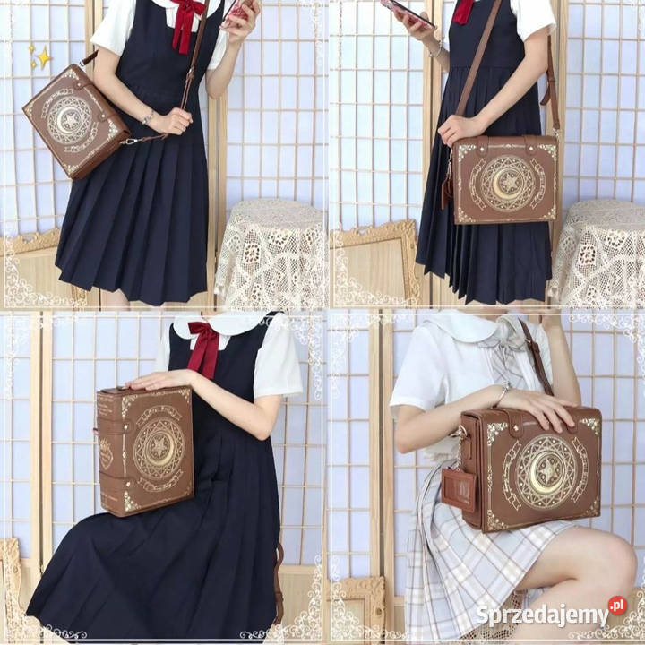 Torba plecak na ramie sórzana księga czarów brąz Inny rodzaj  Zawiercie