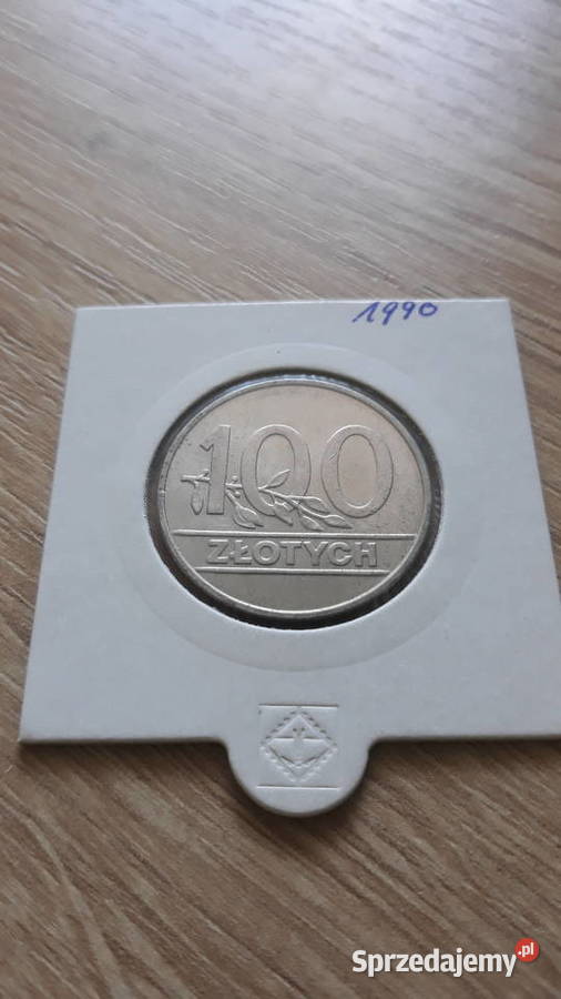 100 złotych1990 r Mennicza miedzionikiel wielkopolskie Konin